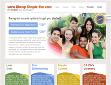 Tablet Screenshot of cheapsimplefun.com
